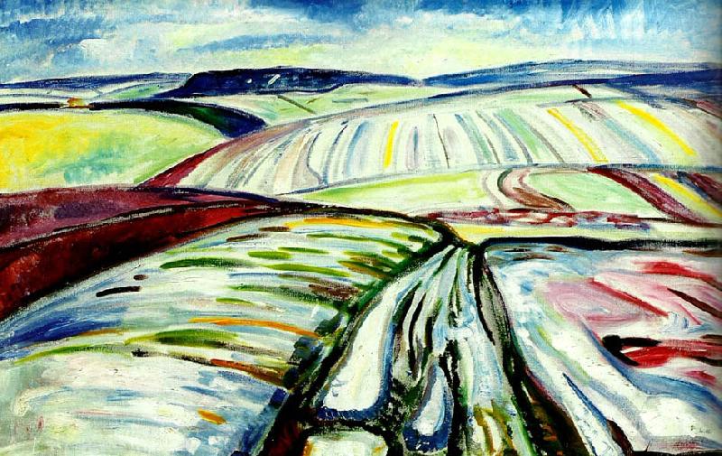 Edvard Munch aker i sno china oil painting image